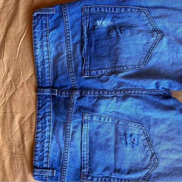 Royal 7even Distressed Blue Denim Jean Shorts 32 - Picture 5 of 6